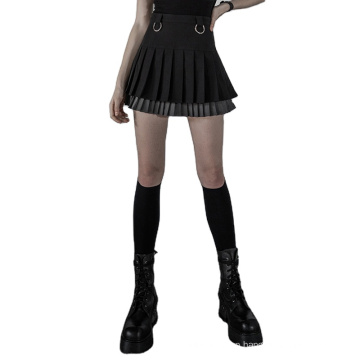 PUNKRAVE daily Plus size mini skirt OPQ-791BQF Wholesale With Picture New Fashion Gothic Party Skirts pleated short skirt